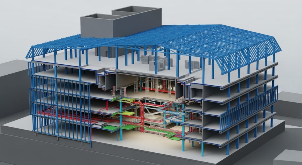 Projeto estrutural com BIM em estrutura complexa